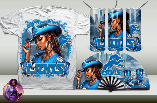 Football Cowgirl - Lions