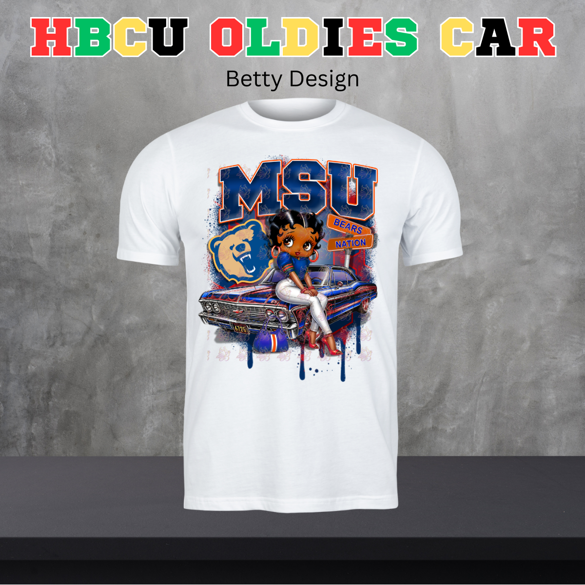 HBCU Oldies Car Design - Betty Version