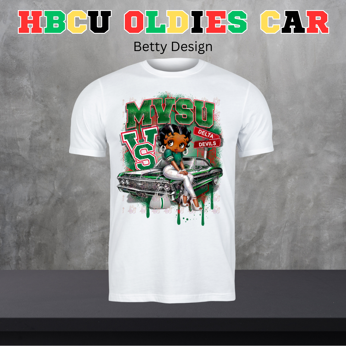 HBCU Oldies Car Design - Betty Version
