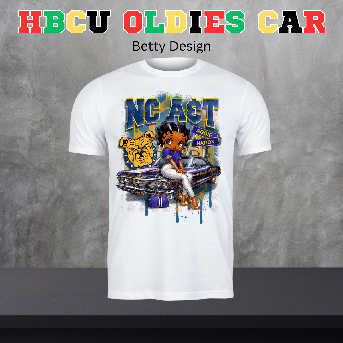 HBCU Oldies Car Design - Betty Version