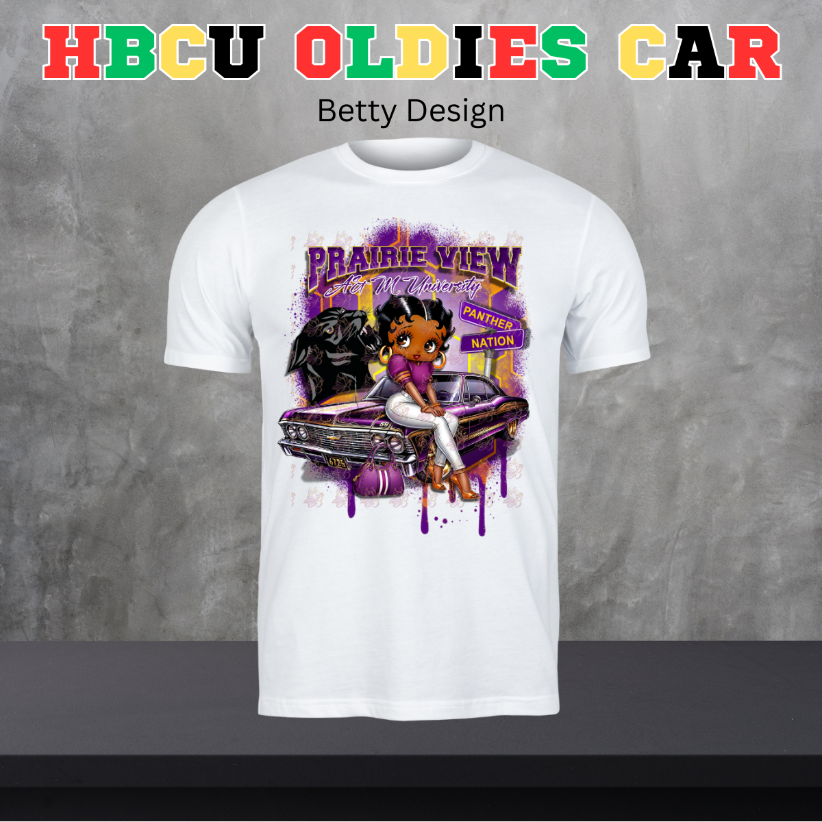 HBCU Oldies Car Design - Betty Version