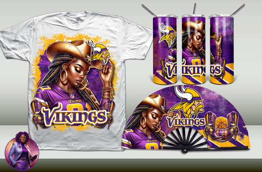 Football Cowgirl - Vikings